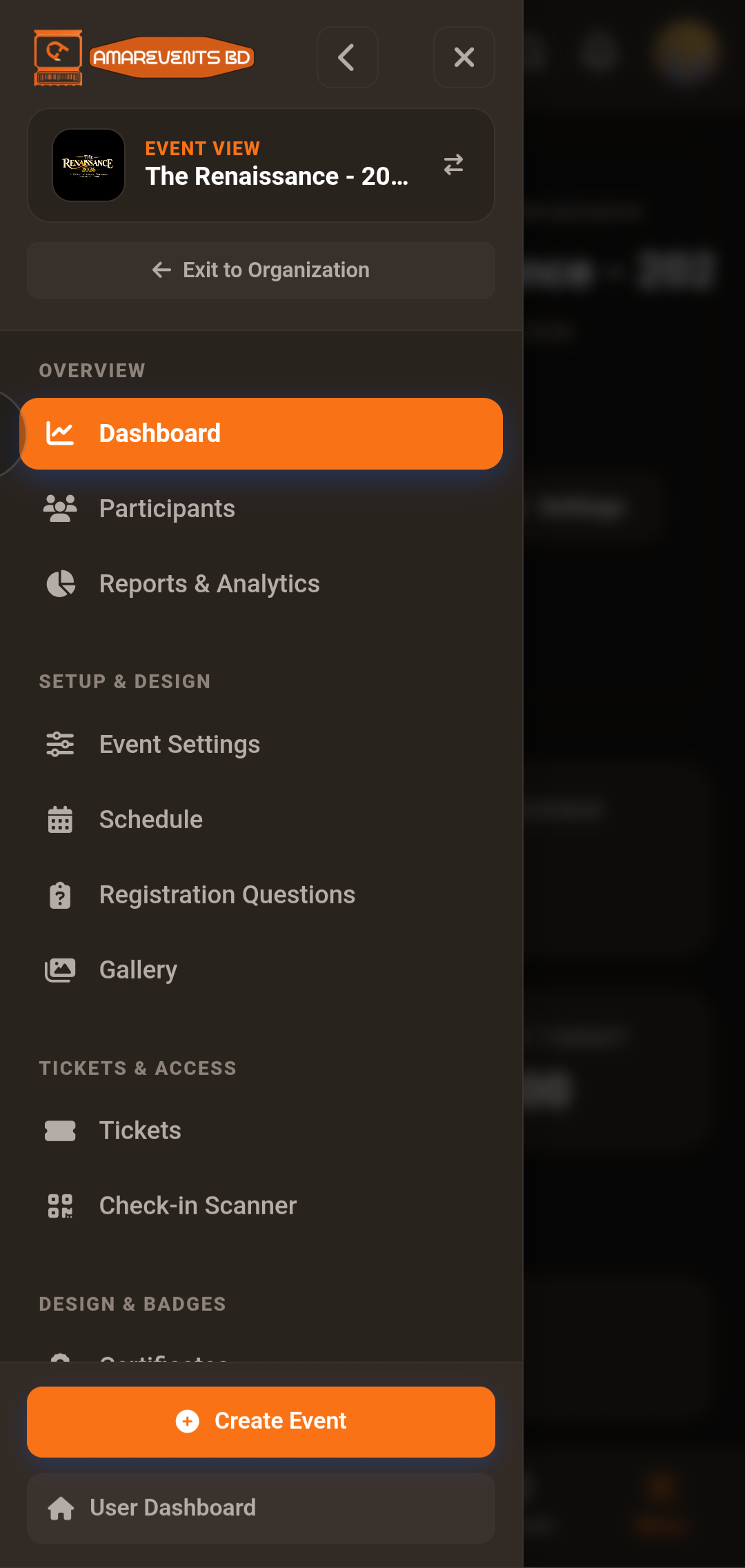 Organizer Portal & QR Check-in